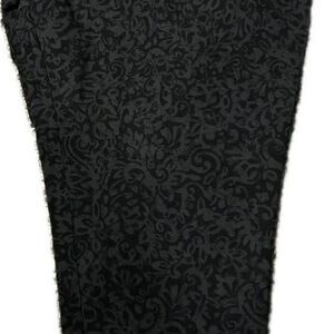 Terra & Sky Black Patterned Leggings 4X = NWT